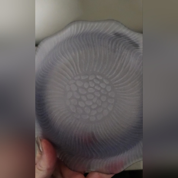 🌟 Laslo Mikasa Japana Vintage Lavender Glass Candy Dish Bride's Basket Purple - Picture 9 of 16